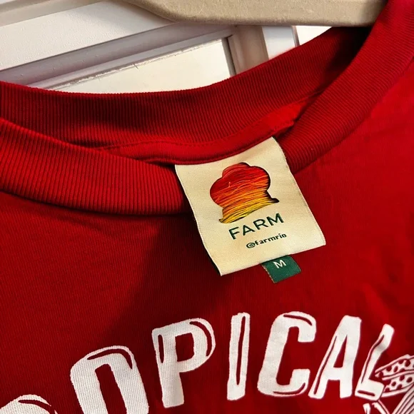 FARM Rio Bold Red Tee - Picture 2 of 2